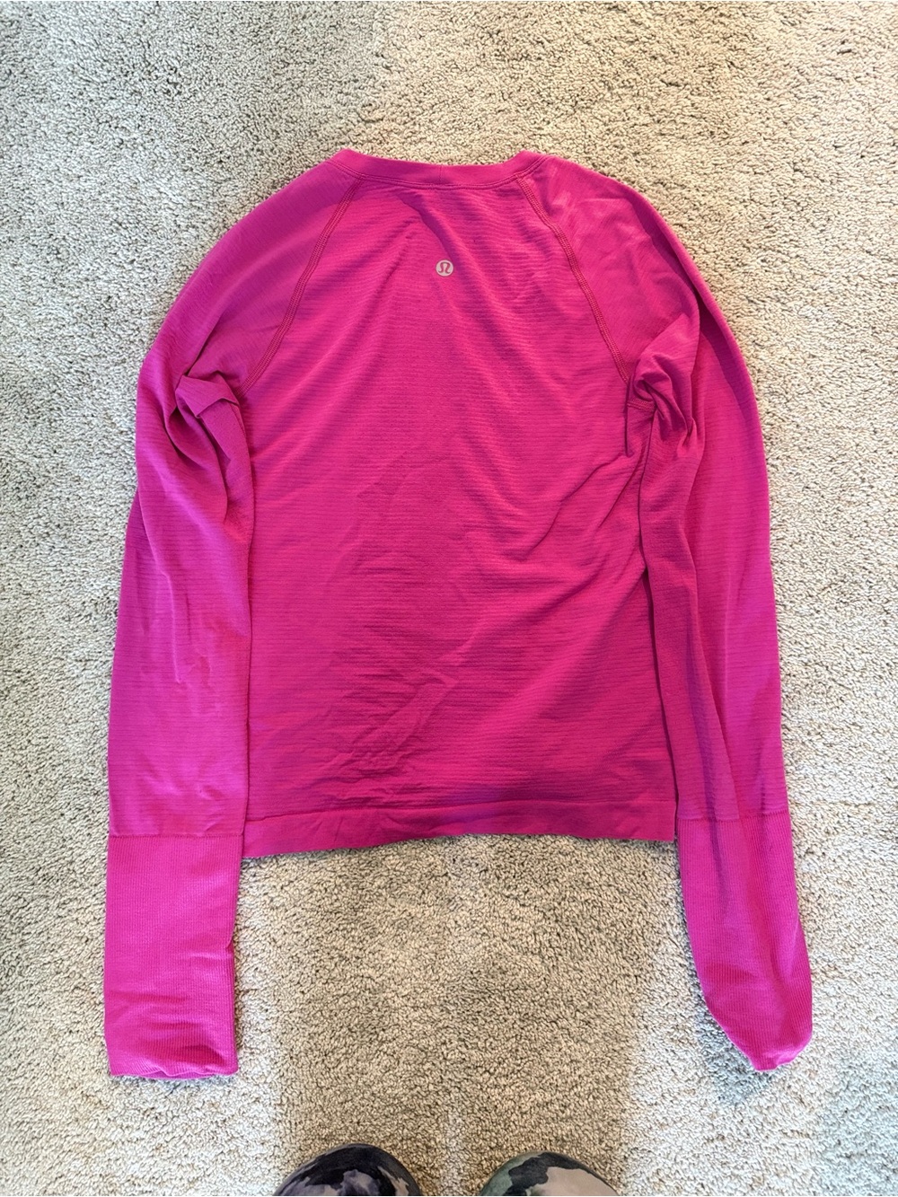 lululemon athletica Long Sleeve Crew Top - Fuchsia